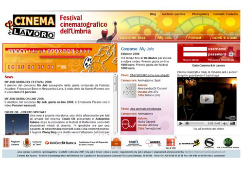 Portfolio Starfarm Internet Communications srl - Festival Cinematografico dell'Umbria