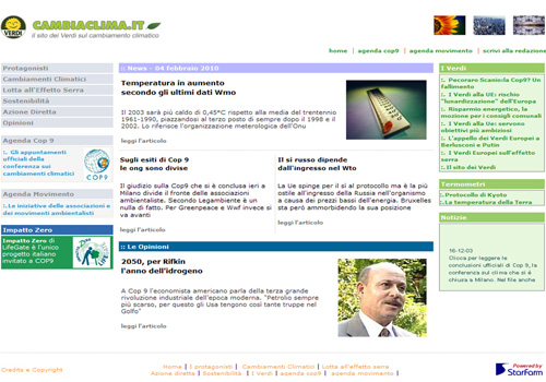Portfolio Starfarm Internet Communications srl - Cambiaclima